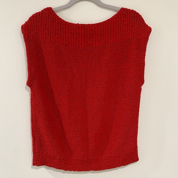 Ralph Lauren Womens Chunky Knit Sweater Top Size Small Red Preppy Holiday - Picture 4 of 9